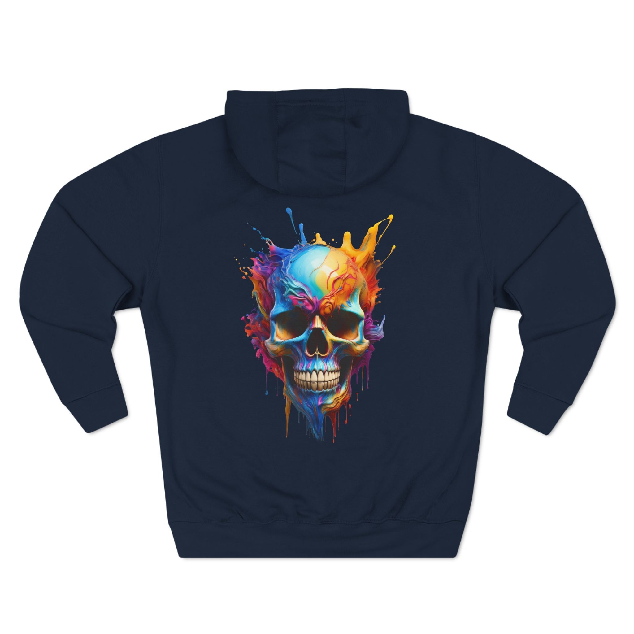 Printif-AI-ed Men's Color Skull Hoodie