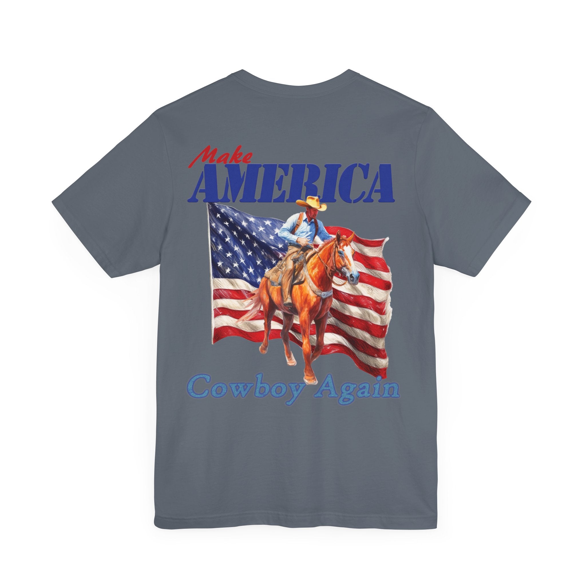 Printif-AI-ed Men's Make America Cowboy Again Premium Tee