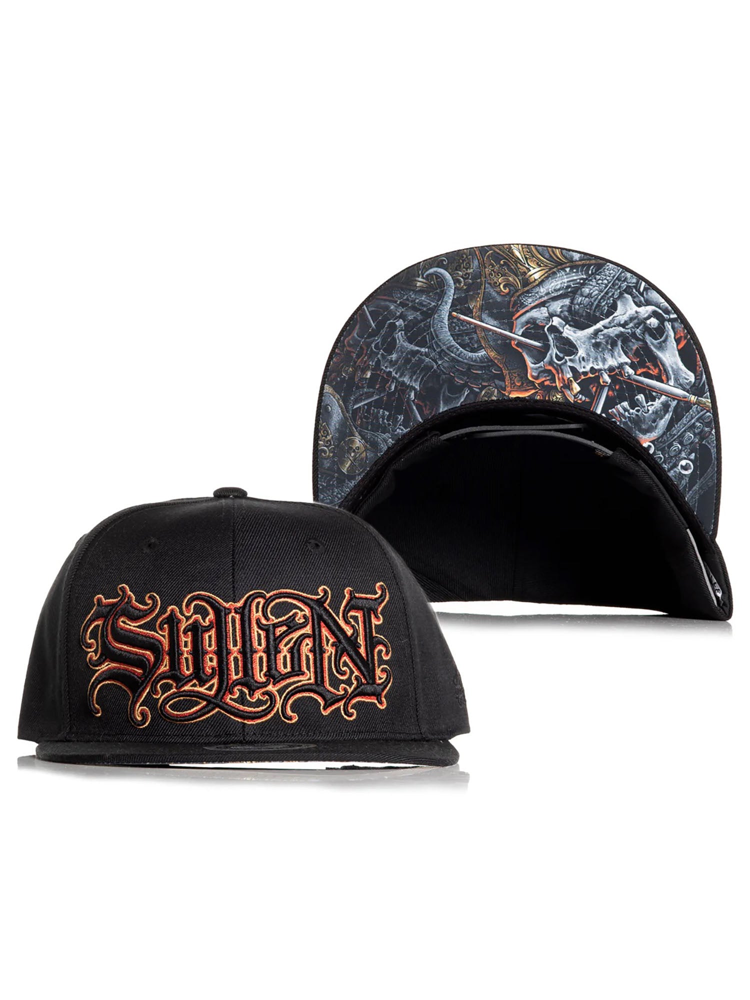 Sullen Men's Black Flag Snapback Hat