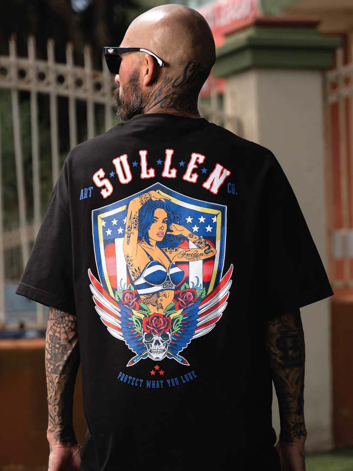 Sullen Men's Land of the Free Short Sleeve Standard Tee