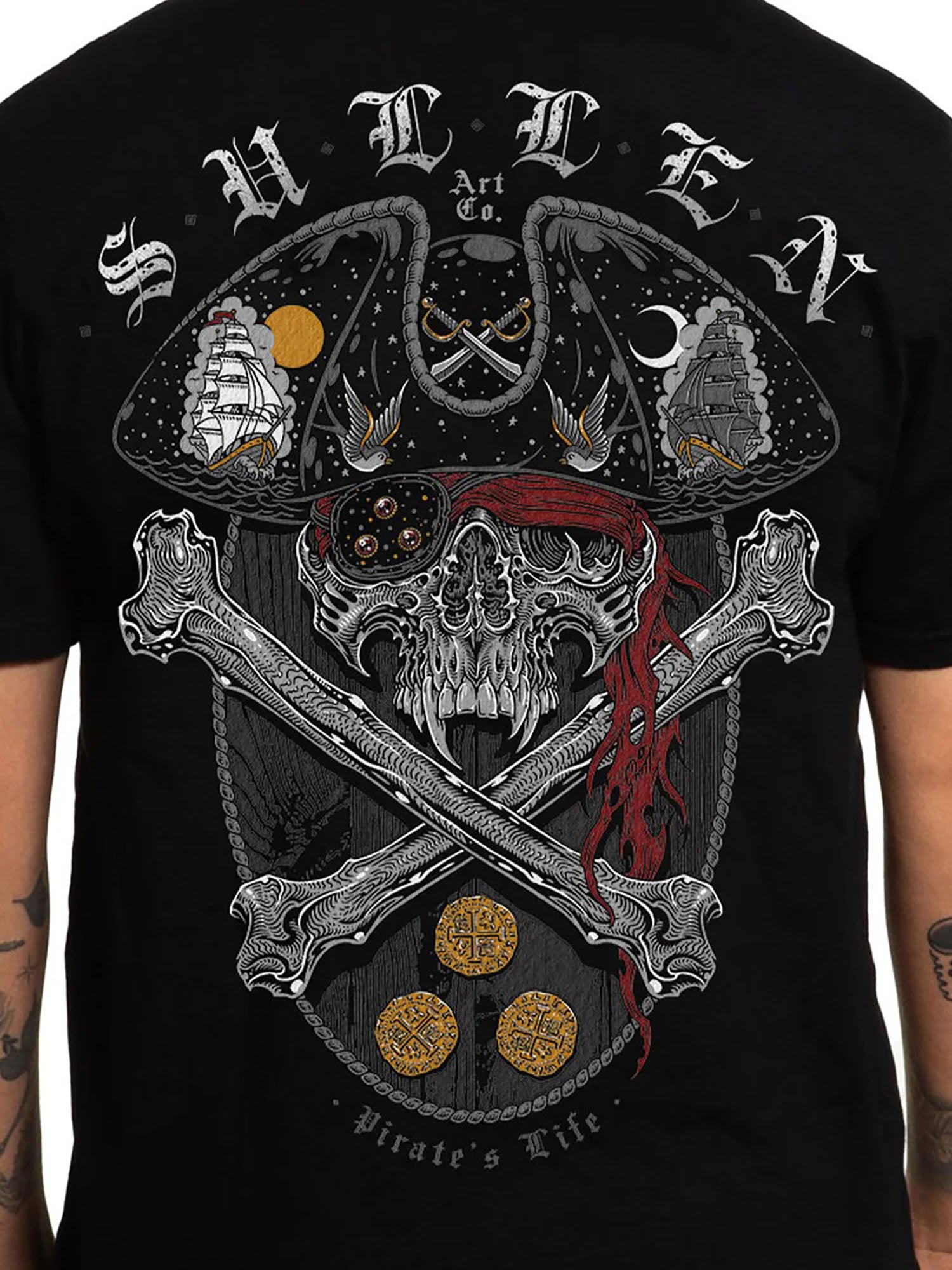 Sullen Men's Pirate Badge Standard T-shirt